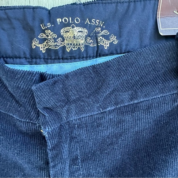 U.S. Polo Assn. Blue Corduroy Trousers - Picture 2 of 7